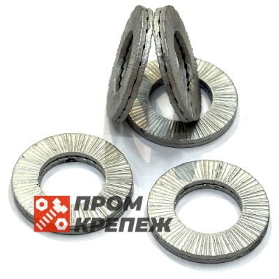 Шайба увеличенная М5 DIN 25201 Nord-Lock SP оцинкованная сталь